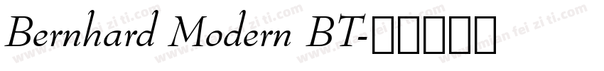 Bernhard Modern BT字体转换